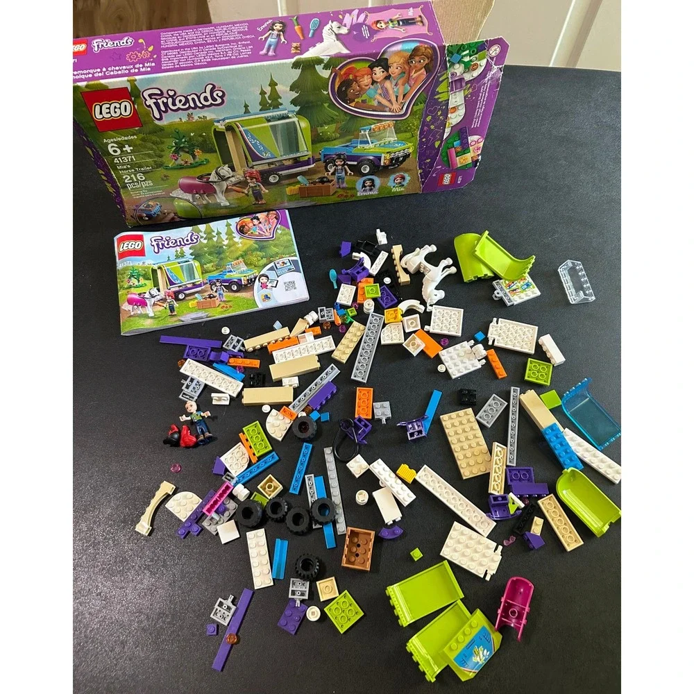 LEGO Friends Mia's Horse Trailer 41371 Building Toy Set INCOMPLETE Kidcore